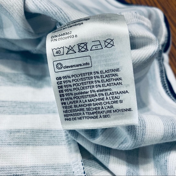 ❤️🔥 (5/20) Divided By H&M Women’s Short Sleeve Slip On Striped Dress Size 6 - Picture 7 of 7